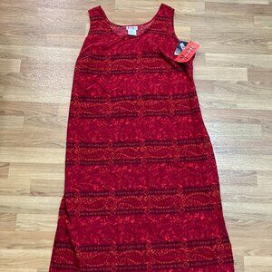 NWT Vintage R&K Originals Maxi Sun Dress Crimson Paisley Back Tie Size 20W